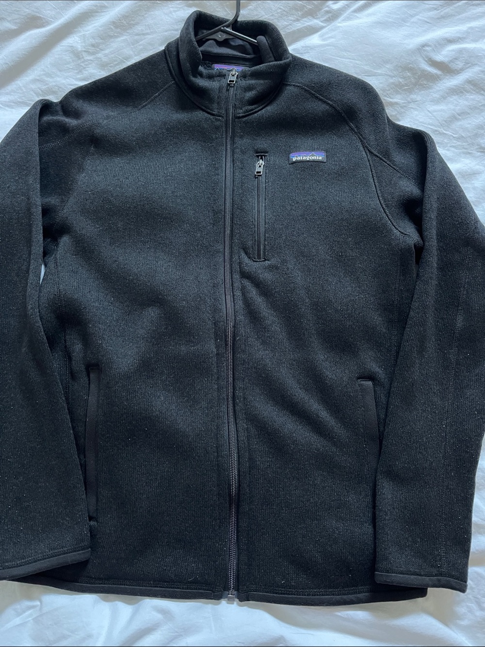 black Patagonia Better Sweater Fleece Jacket men’s fall layering outdoor hiking
